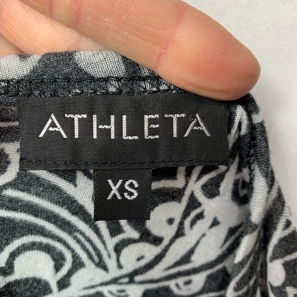 EUC Athleta Cowl Neck Paisley Print Top - Picture 5 of 6